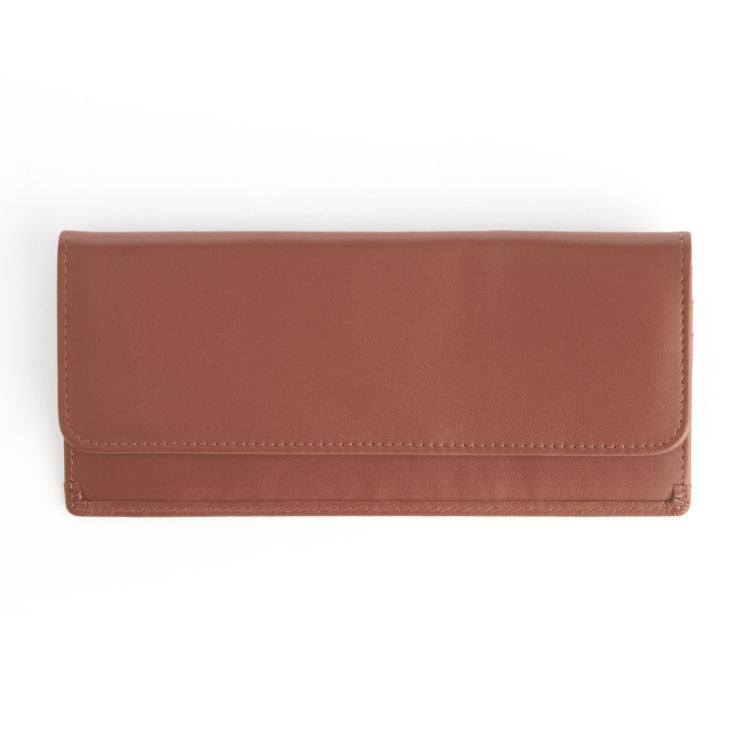 Top Grain Cowhide RFID Blocking Long Clutch Wallet