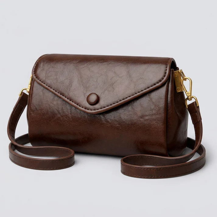 Envelope Snap PU Leather Mini Crossbody Bag