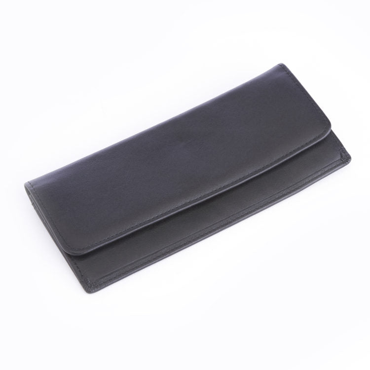 Top Grain Cowhide RFID Blocking Long Clutch Wallet