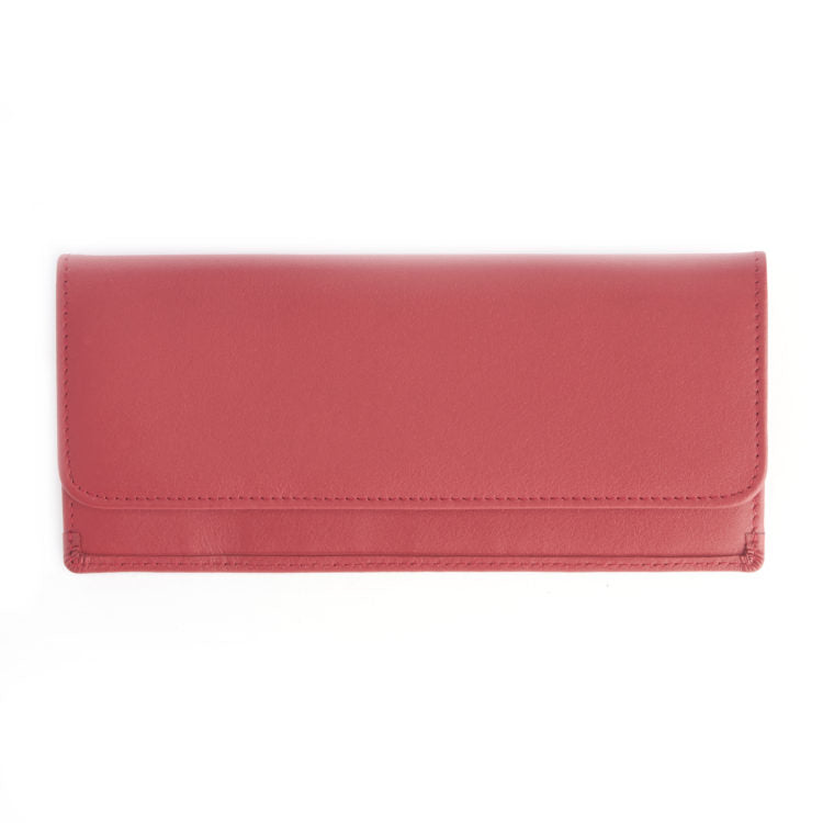 Top Grain Cowhide RFID Blocking Long Clutch Wallet