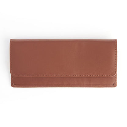 Top Grain Cowhide RFID Blocking Long Clutch Wallet