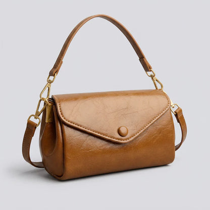 Envelope Snap PU Leather Mini Crossbody Bag