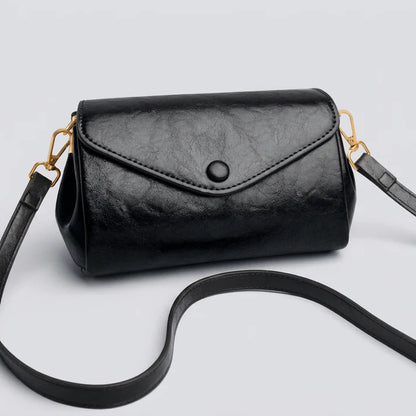 Envelope Snap PU Leather Mini Crossbody Bag