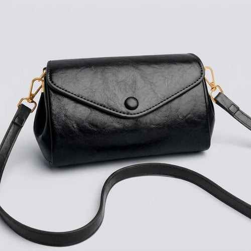 Envelope Snap PU Leather Mini Crossbody Bag