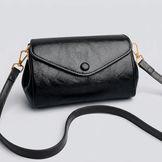 Envelope Snap PU Leather Mini Crossbody Bag